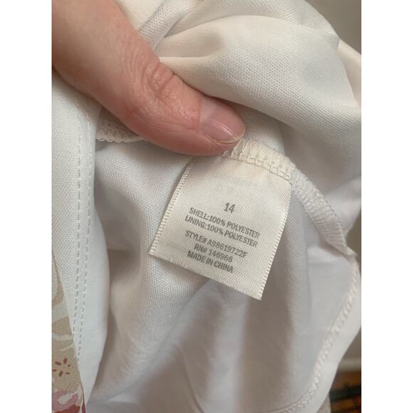 Franki by Francesca -Floral Empire Waist Mini Dress-Pink-Girls-L-14 - Picture 4 of 4